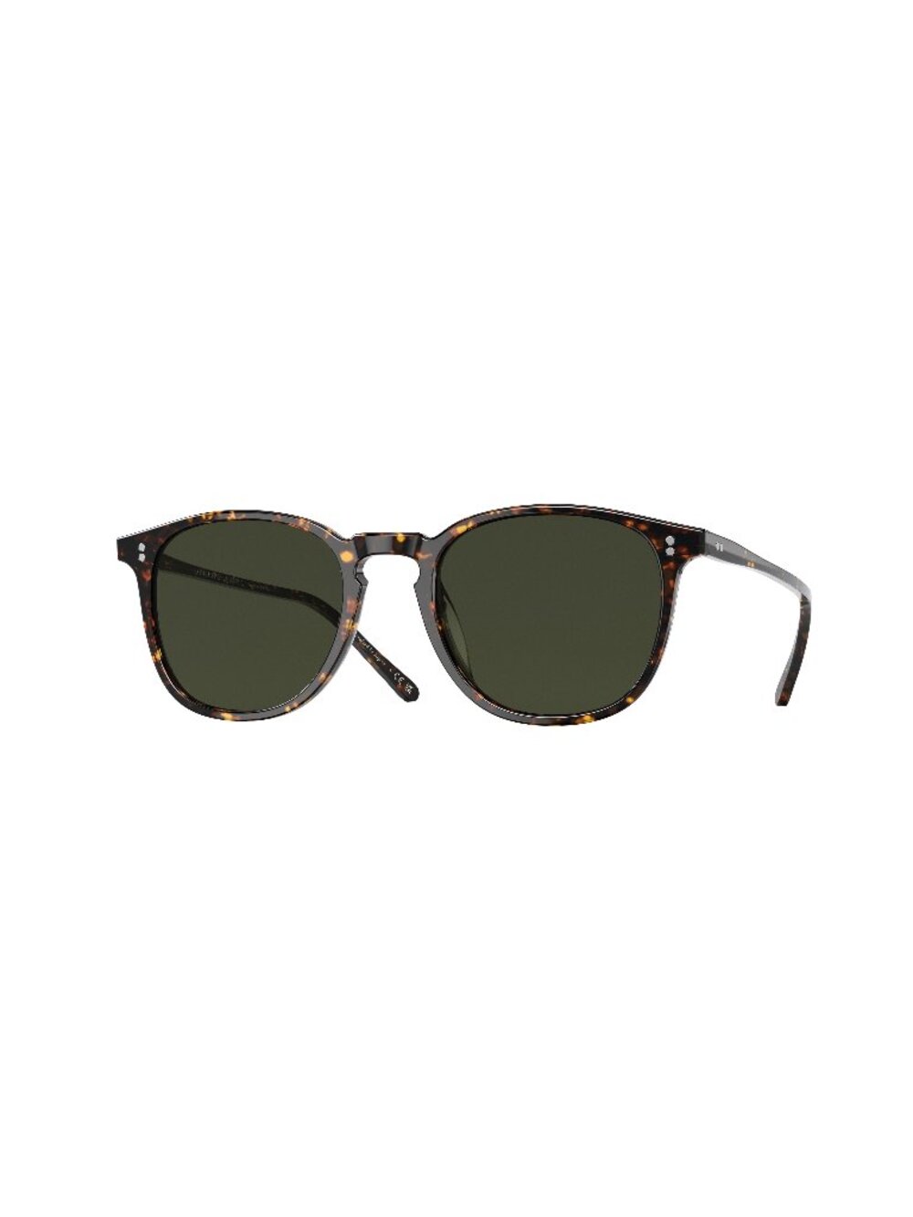 New Oliver Peoples Unisex Sunglasses Havana Aviator Green Lens Acetate Frame